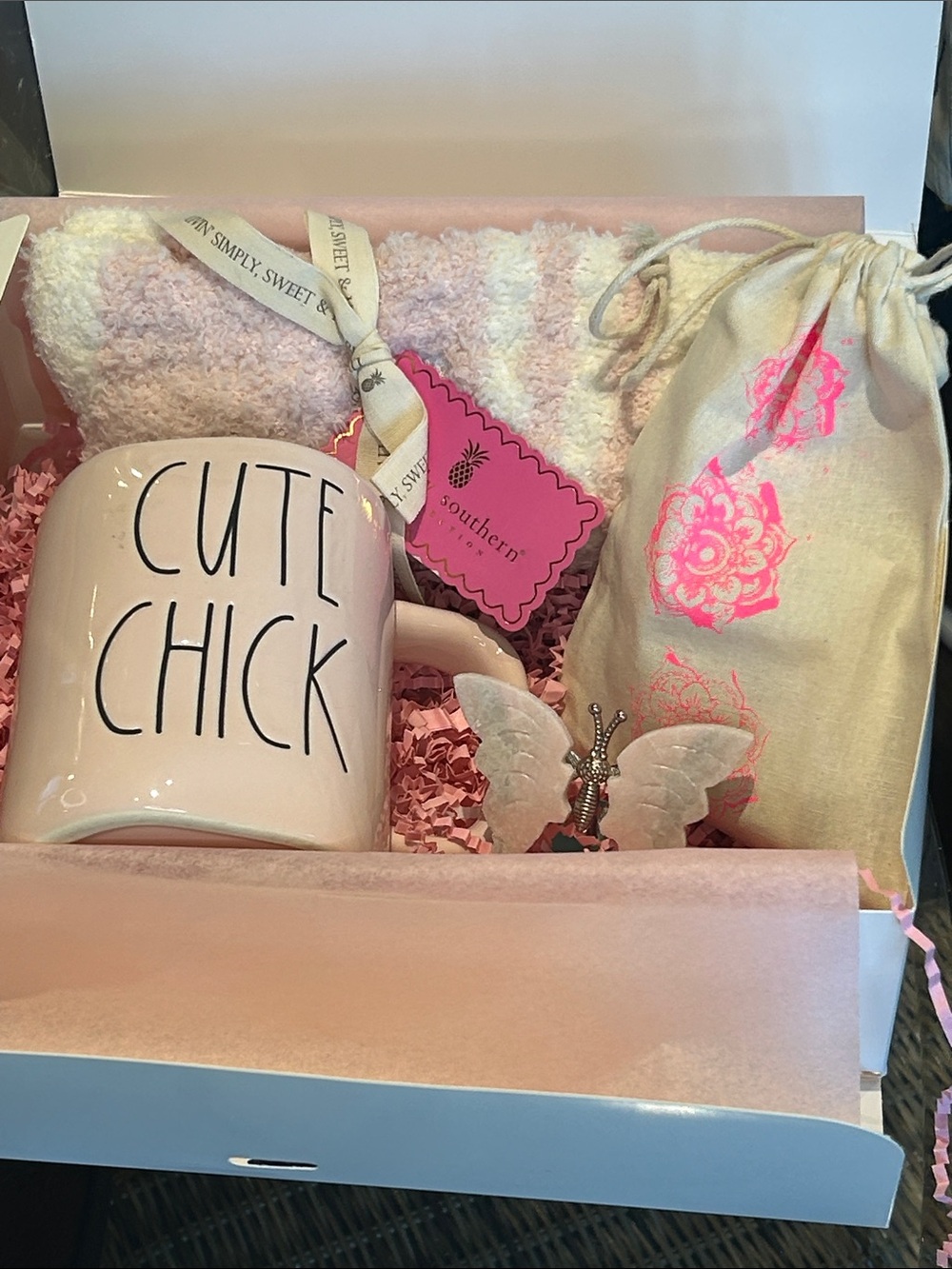 Pink Rae Dunn 'Cute Chick' Self Care Box Bundle Love Yourself First NWT - Picture 8 of 9